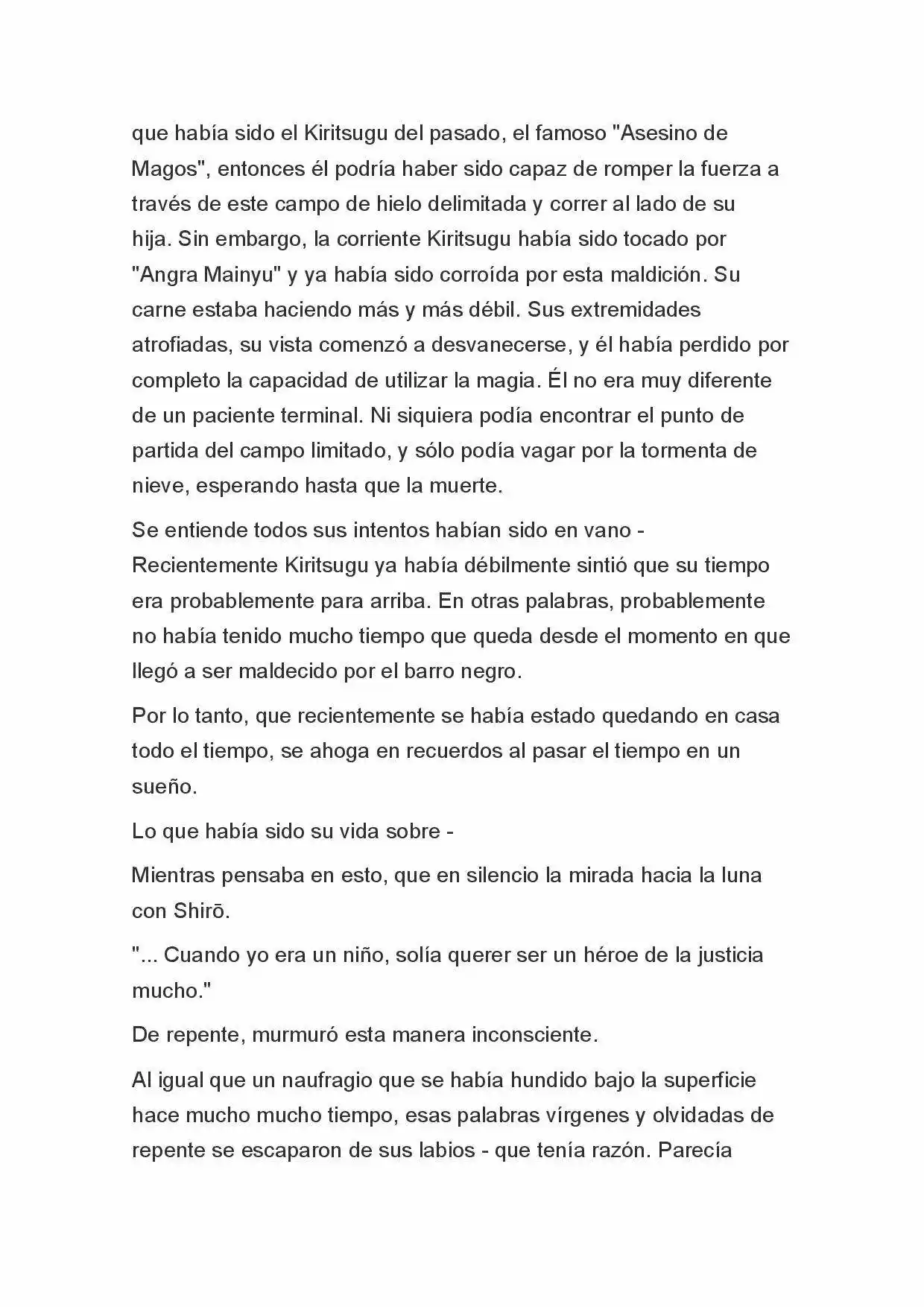 Fate Zero Novela capítulo 92 página 4