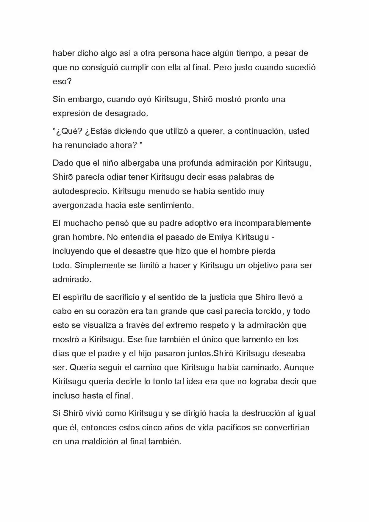 Fate Zero Novela capítulo 92 página 5