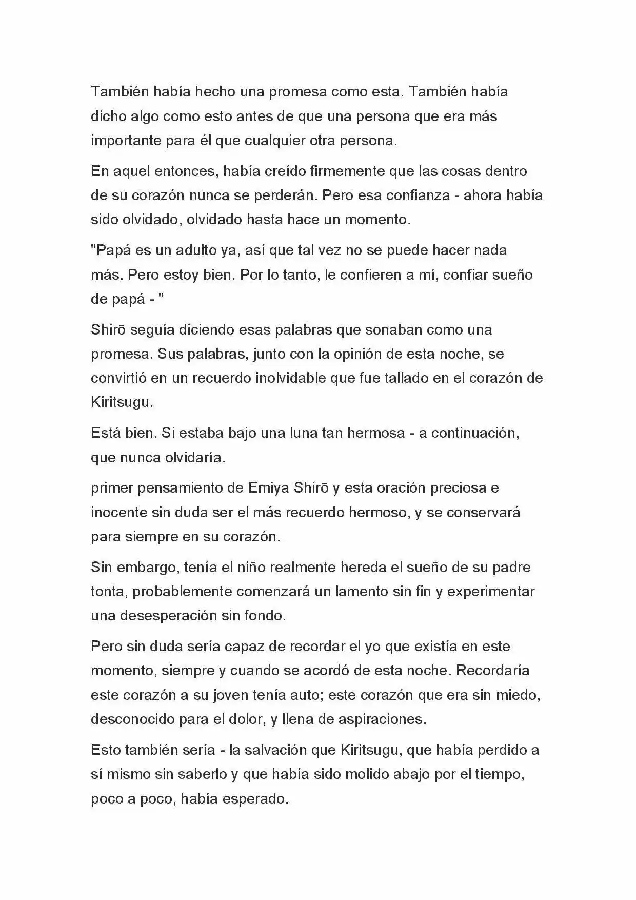 Fate Zero Novela capítulo 92 página 8