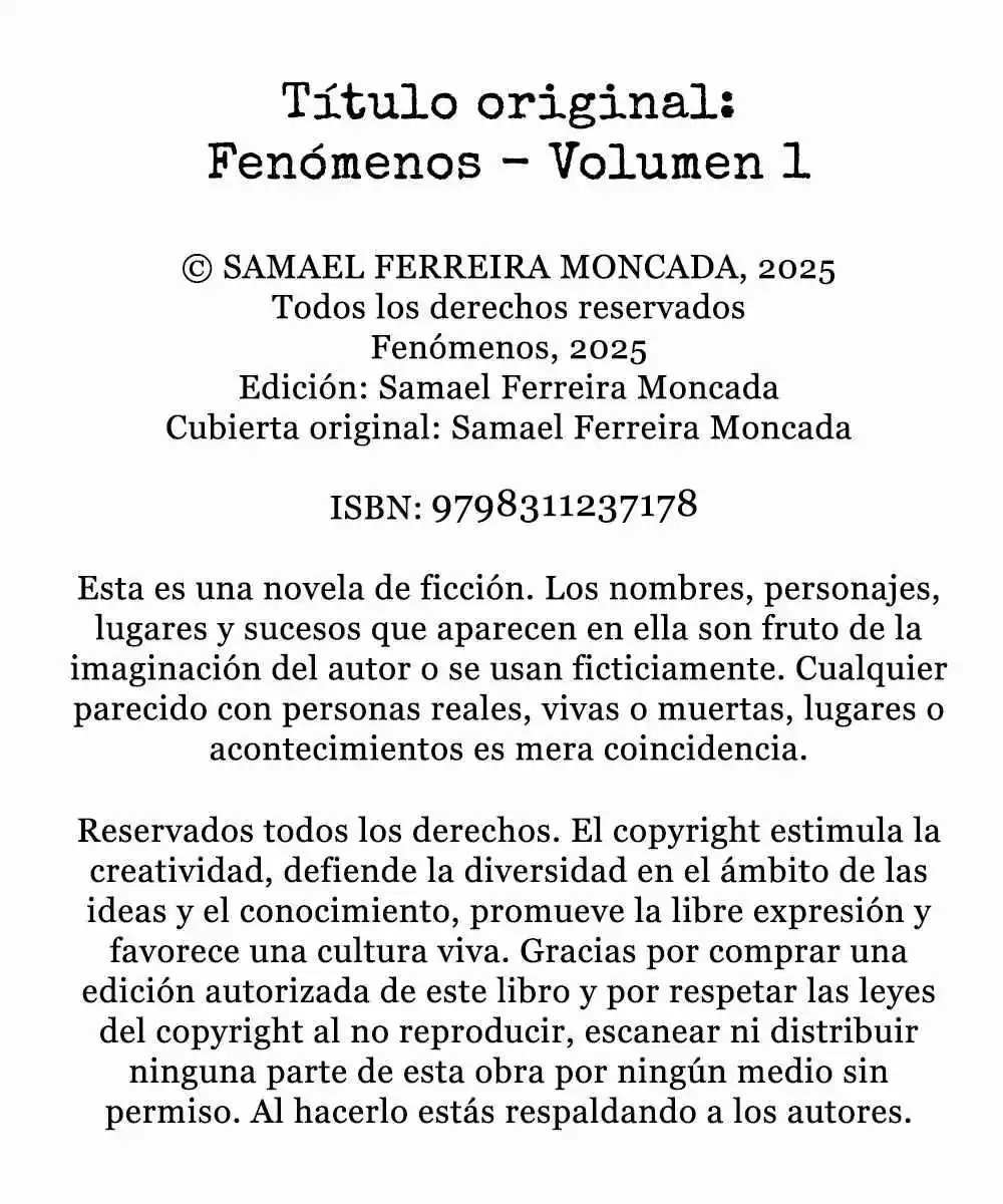 Fenómenos (Novela) - Capítulo 1 - Página 2 - LectorTMOo