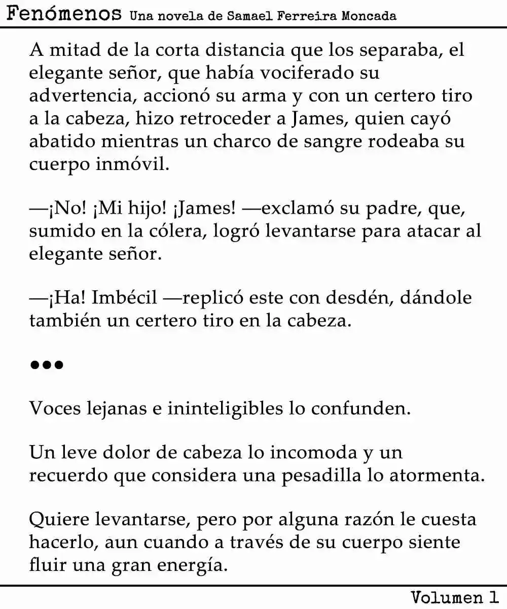 Fenómenos (Novela) - Capítulo 1 - Página 11 - LectorTMOo