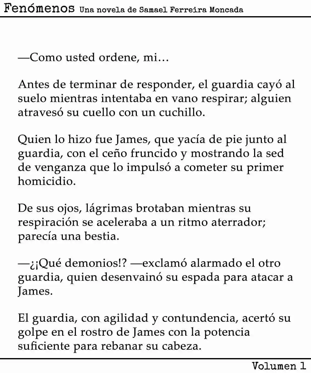 Fenómenos (Novela) - Capítulo 1 - Página 13 - LectorTMOo