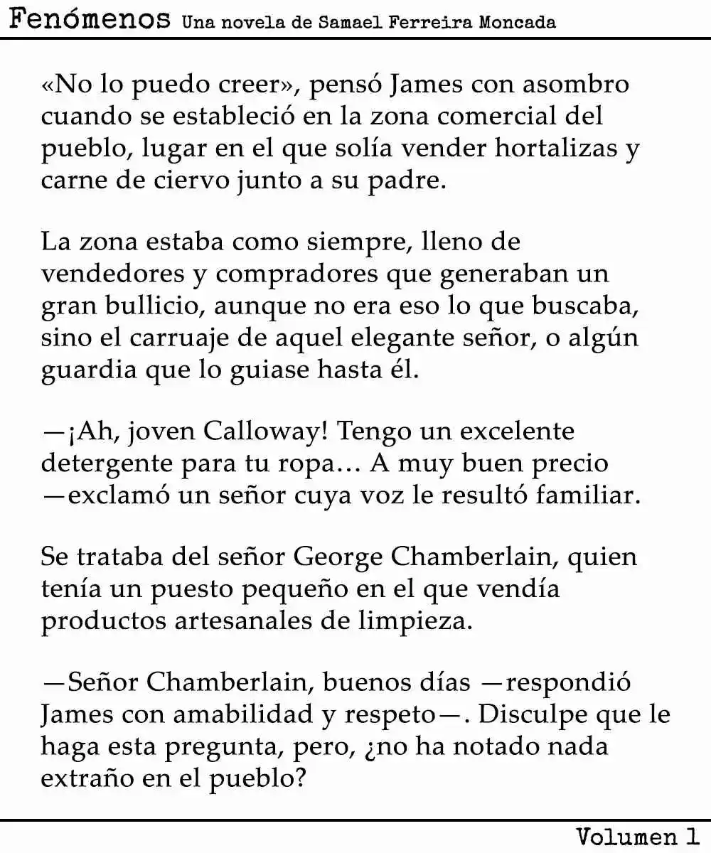 Fenómenos (Novela) - Capítulo 3 - Página 5 - LectorTMOo