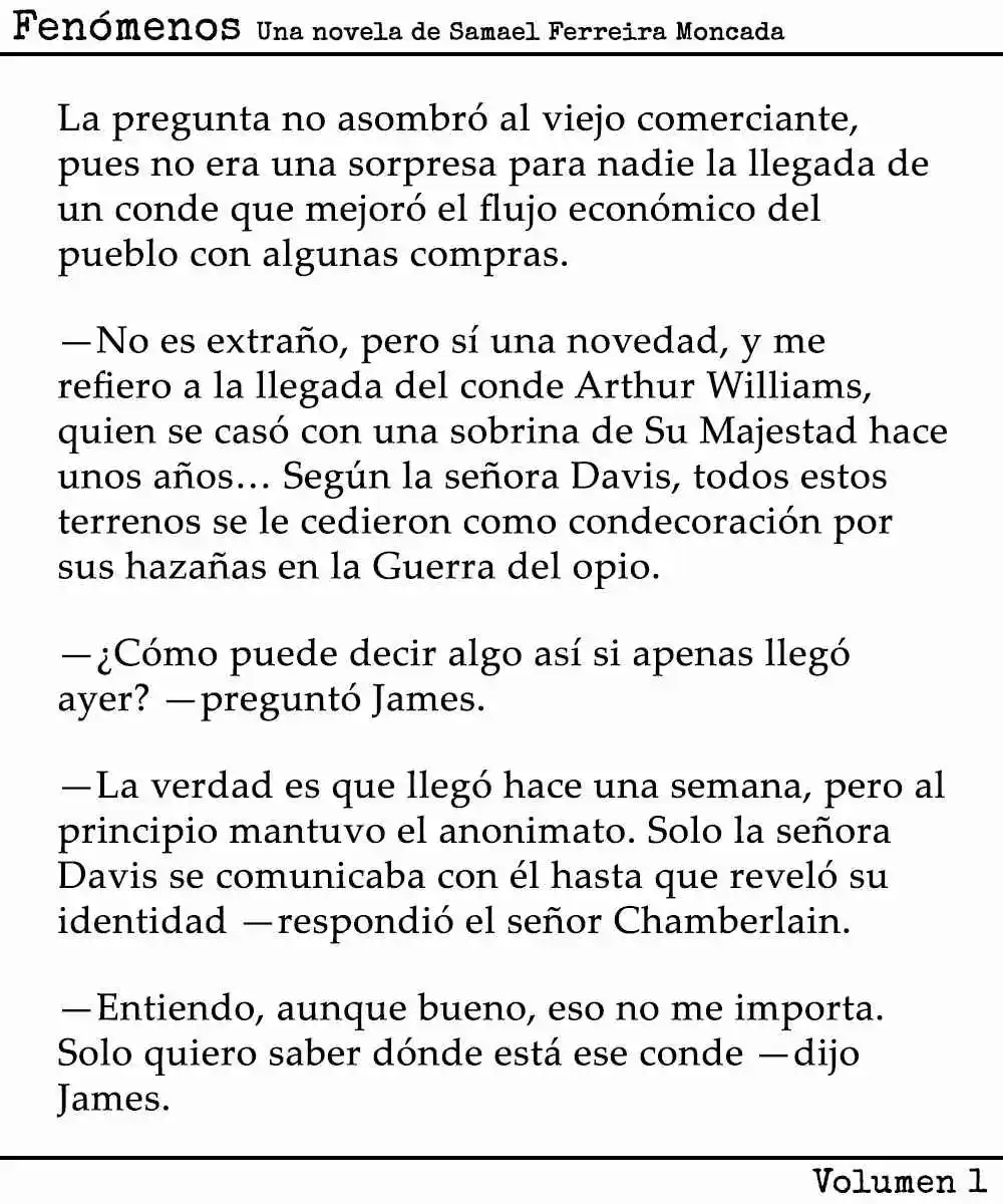 Fenómenos (Novela) - Capítulo 3 - Página 6 - LectorTMOo