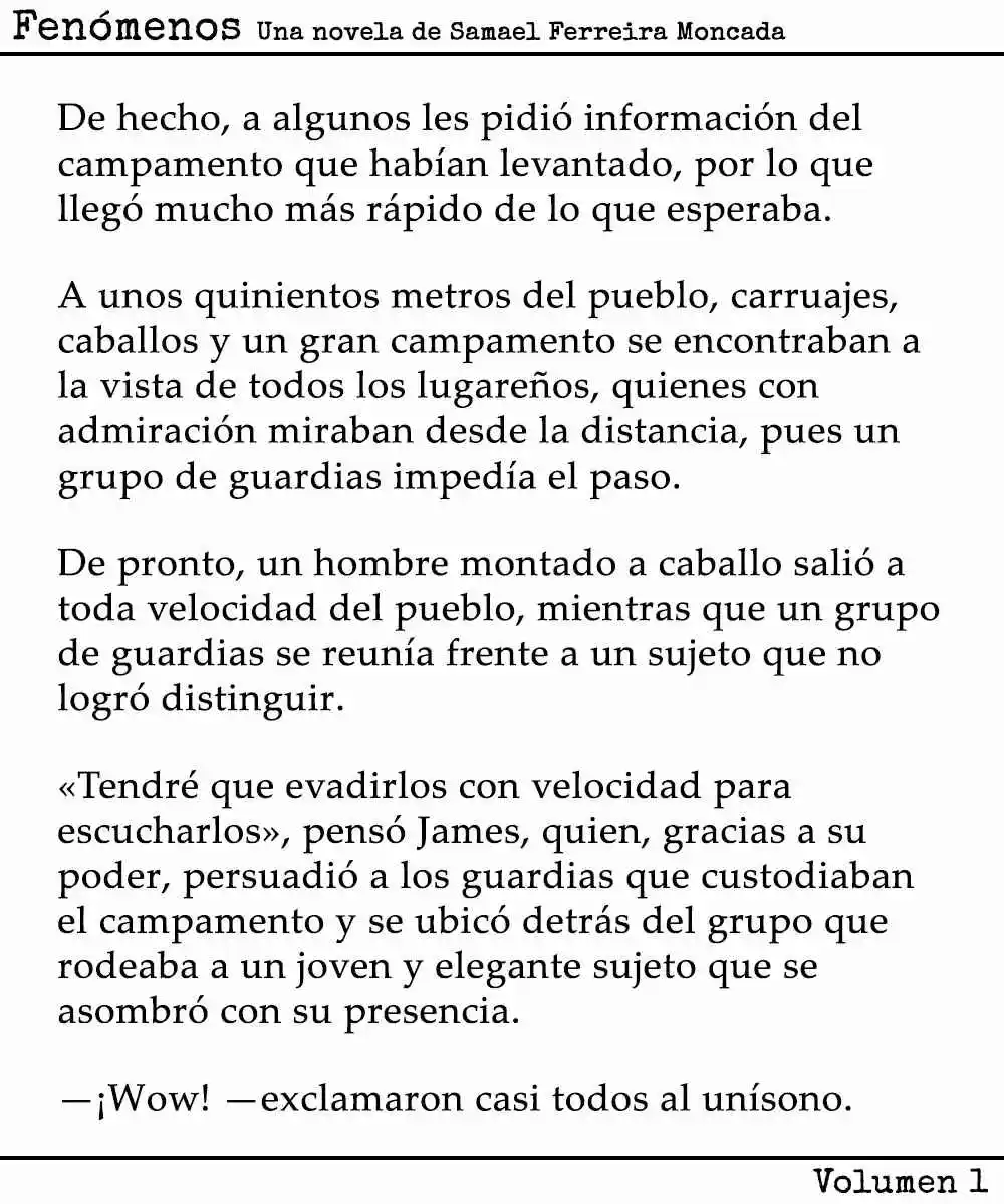 Fenómenos (Novela) - Capítulo 3 - Página 8 - LectorTMOo