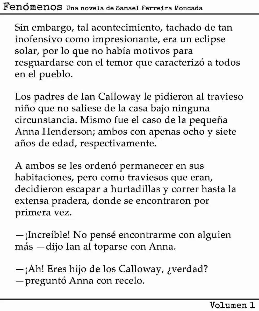 Fenómenos (Novela) - Capítulo 4 - Página 2 - LectorTMOo