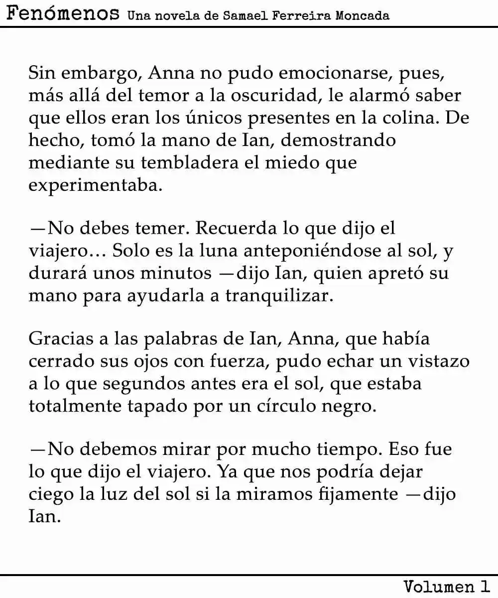 Fenómenos (Novela) - Capítulo 4 - Página 5 - LectorTMOo