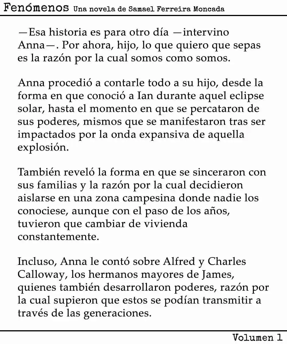 Fenómenos (Novela) - Capítulo 6 - Página 4 - LectorTMOo