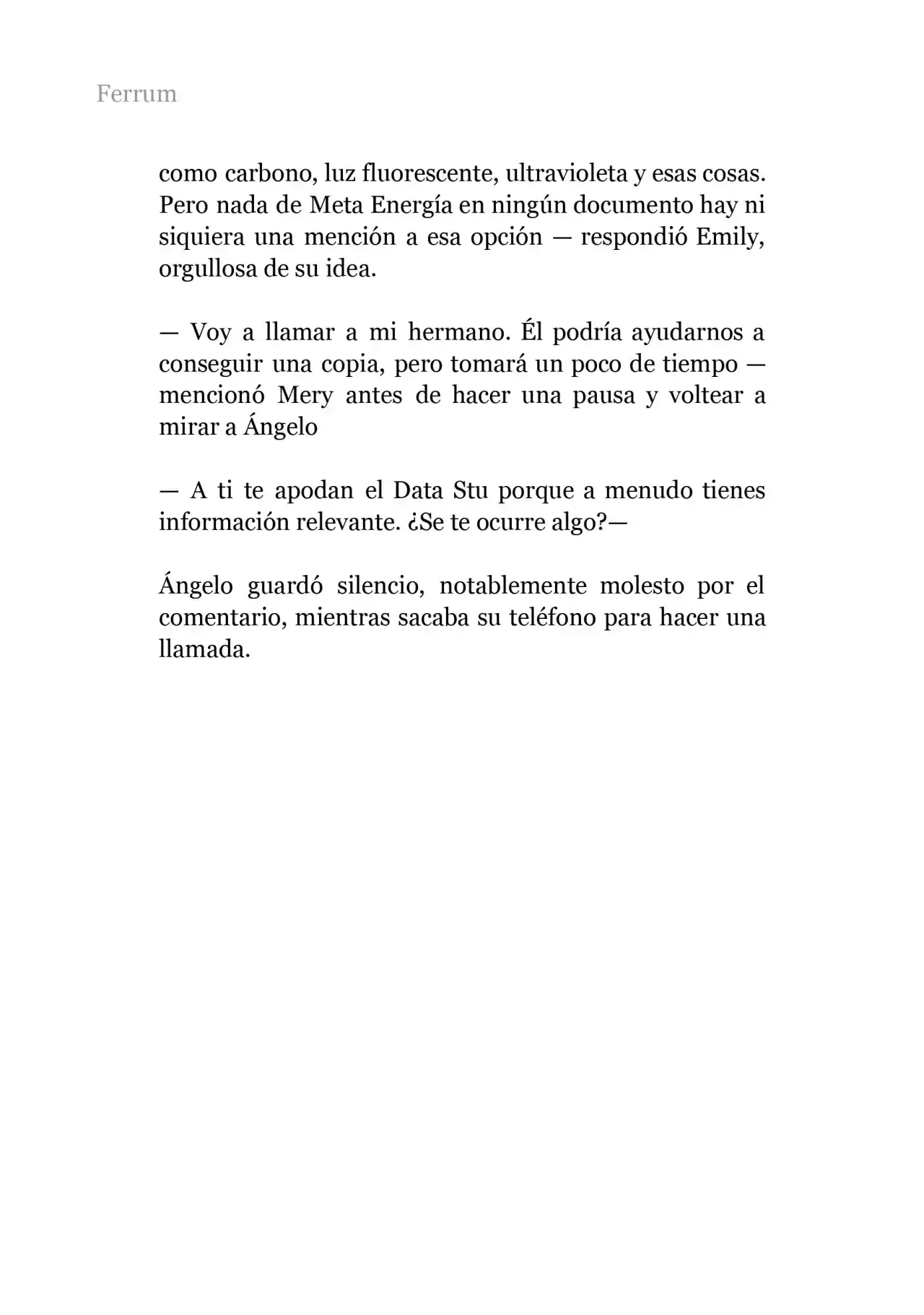Ferrum: Las Reliquias Perdidas (Novela) - Capítulo 1 - Página 4 - LectorTMOo