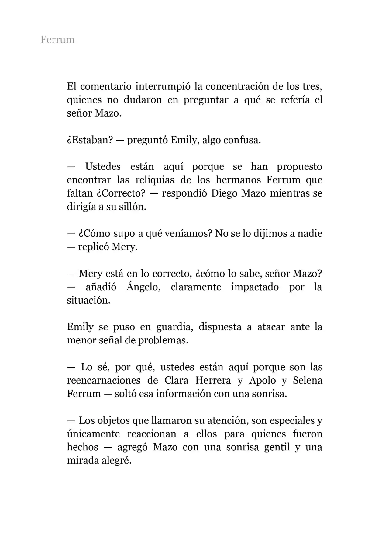 Ferrum: Las Reliquias Perdidas (Novela) - Capítulo 2 - Página 4 - LectorTMOo