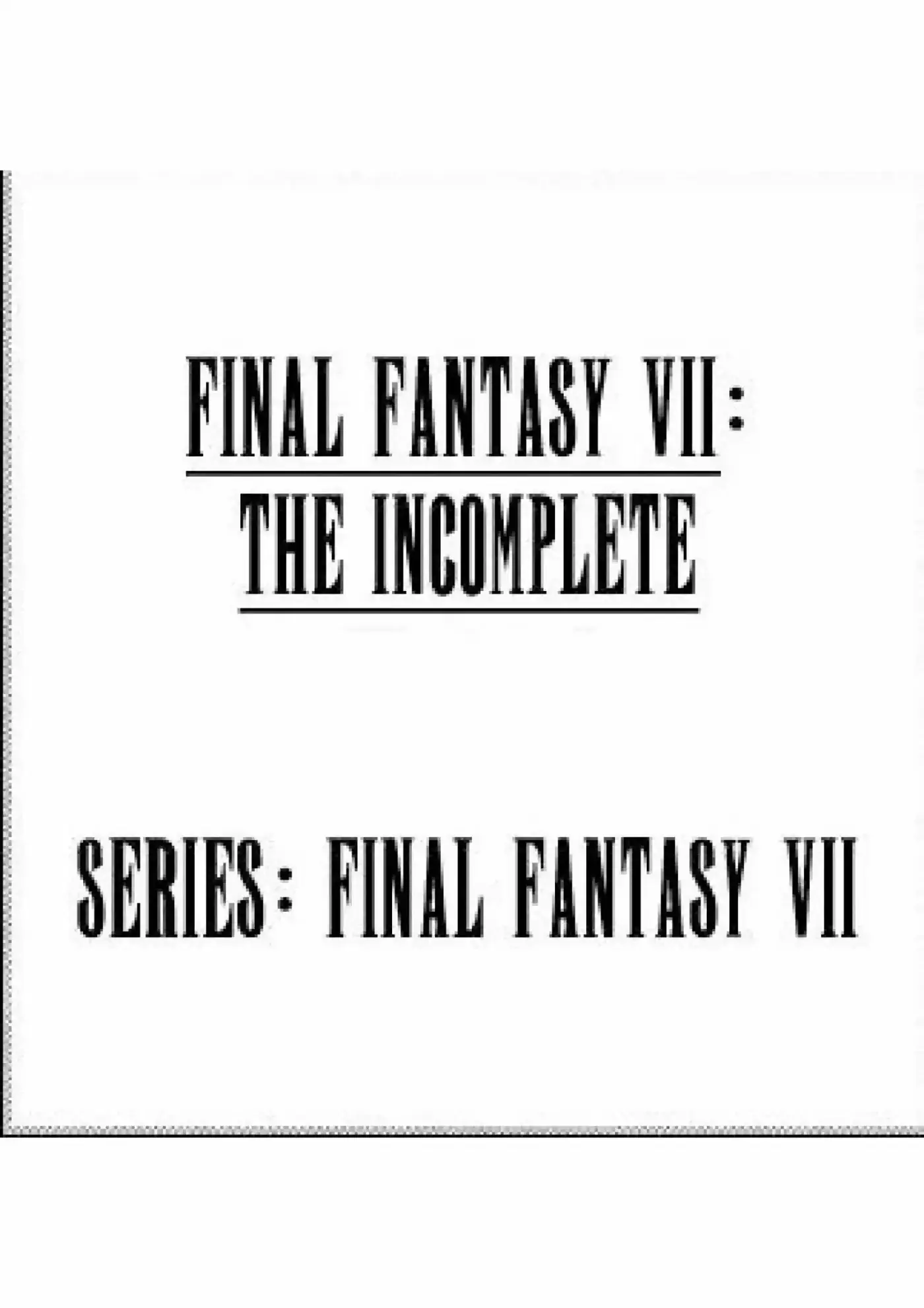 Final Fantasy VII The Incomplete - Capítulo - Página 6 - LectorTMOo