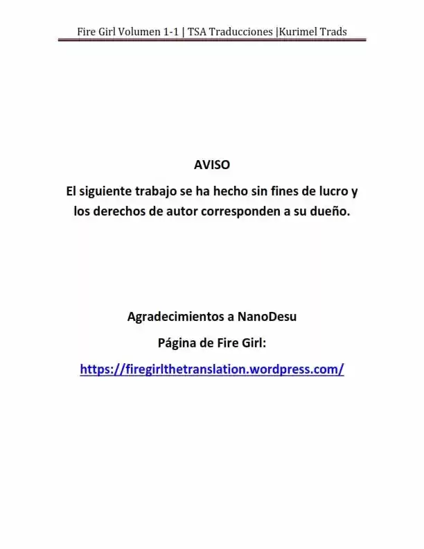 Fire Girl (Novela) - Capítulo 1 - Página 8 - LectorTMOo