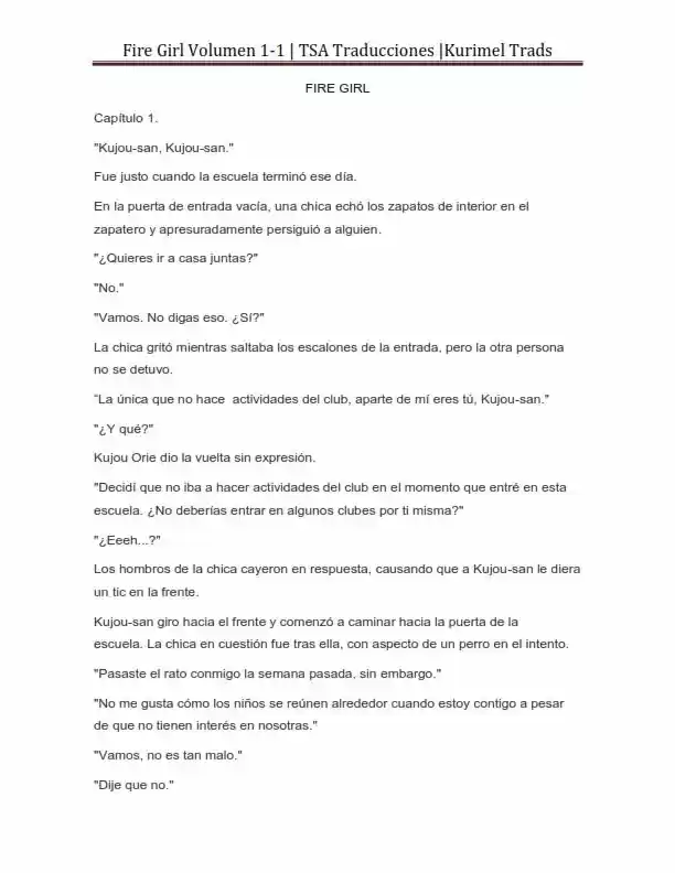 Fire Girl (Novela) - Capítulo 1 - Página 10 - LectorTMOo