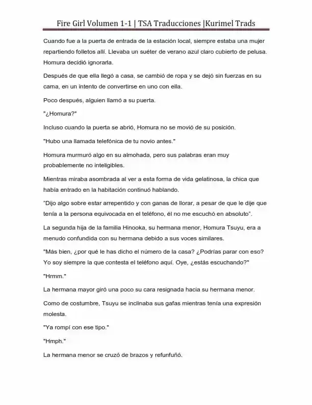 Fire Girl (Novela) - Capítulo 1 - Página 20 - LectorTMOo