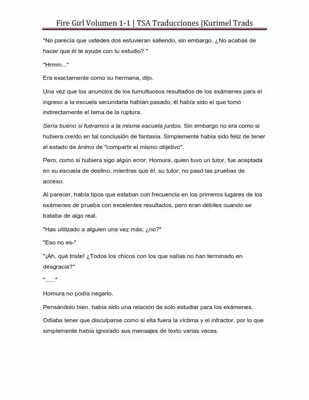 Fire Girl (Novela) - Capítulo 1 - Página 21 - LectorTMOo