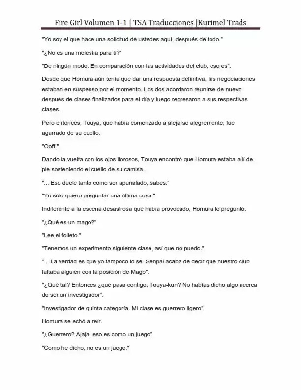Fire Girl (Novela) - Capítulo 1 - Página 33 - LectorTMOo