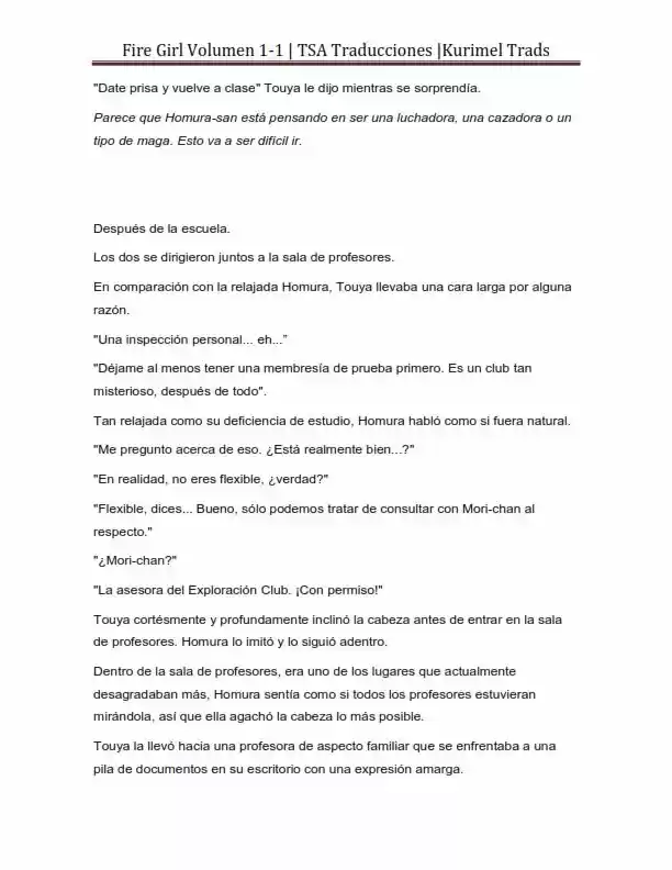 Fire Girl (Novela) - Capítulo 1 - Página 34 - LectorTMOo