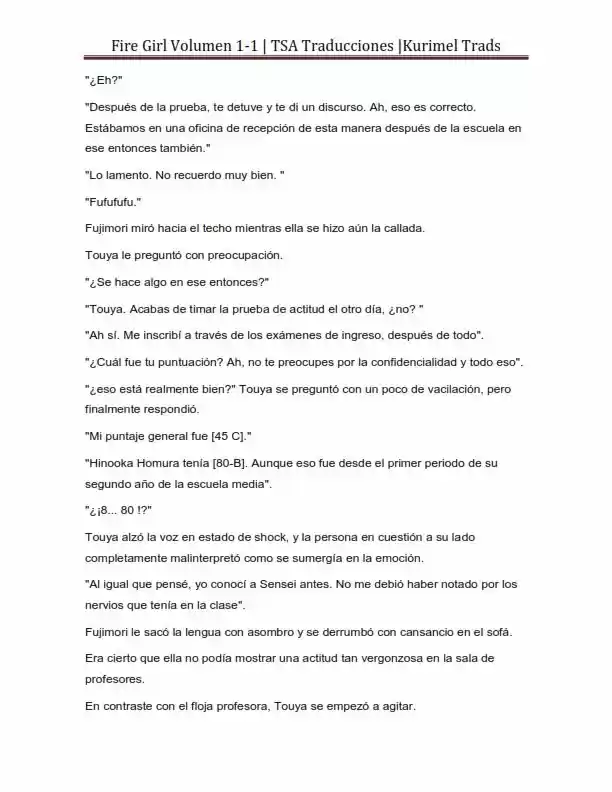 Fire Girl (Novela) - Capítulo 1 - Página 38 - LectorTMOo
