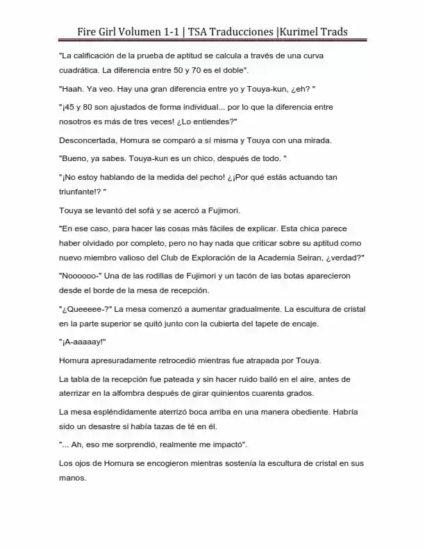 Fire Girl (Novela) - Capítulo 1 - Página 39 - LectorTMOo