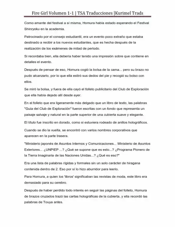 Fire Girl (Novela) - Capítulo 1 - Página 47 - LectorTMOo
