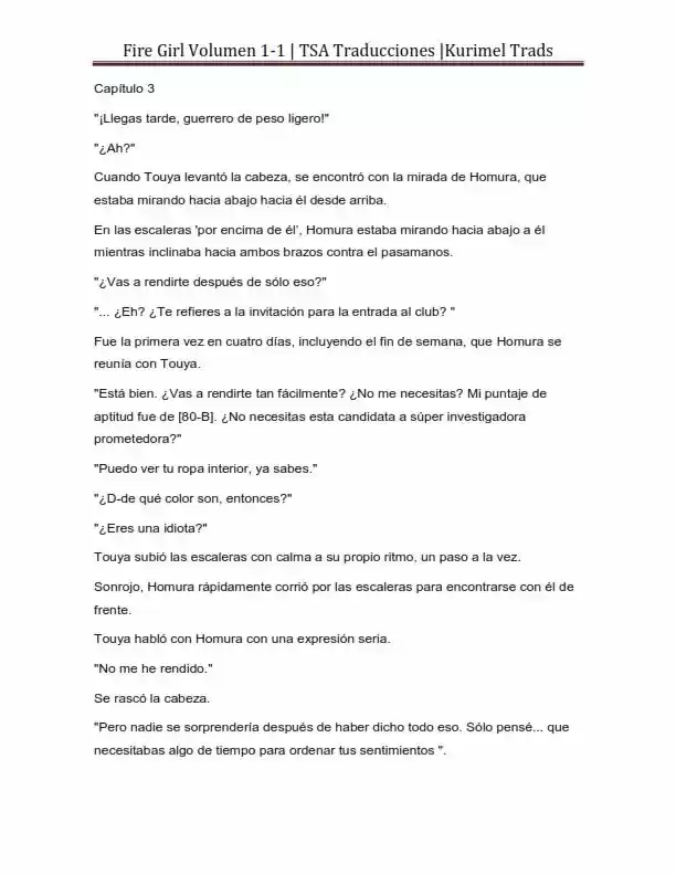 Fire Girl (Novela) - Capítulo 1 - Página 73 - LectorTMOo