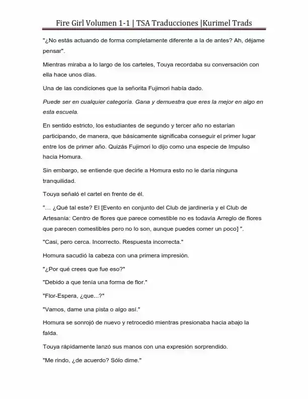 Fire Girl (Novela) - Capítulo 1 - Página 75 - LectorTMOo