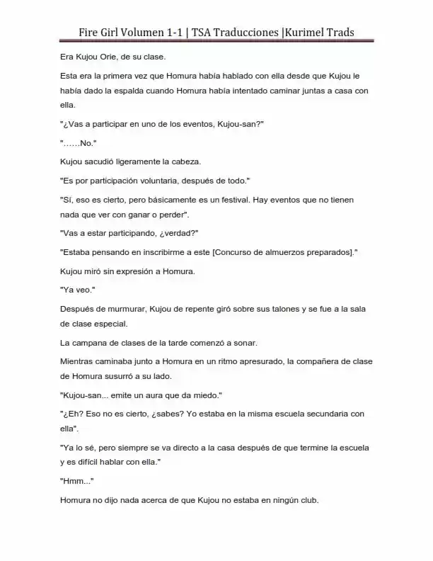 Fire Girl (Novela) - Capítulo 1 - Página 80 - LectorTMOo