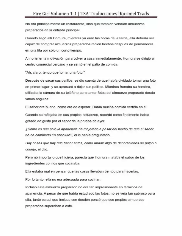 Fire Girl (Novela) - Capítulo 1 - Página 99 - LectorTMOo