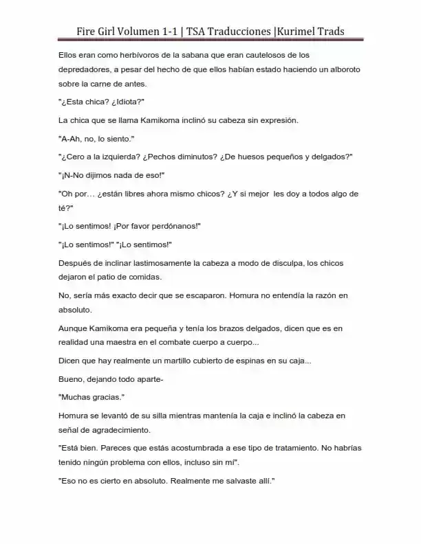 Fire Girl (Novela) - Capítulo 1 - Página 104 - LectorTMOo