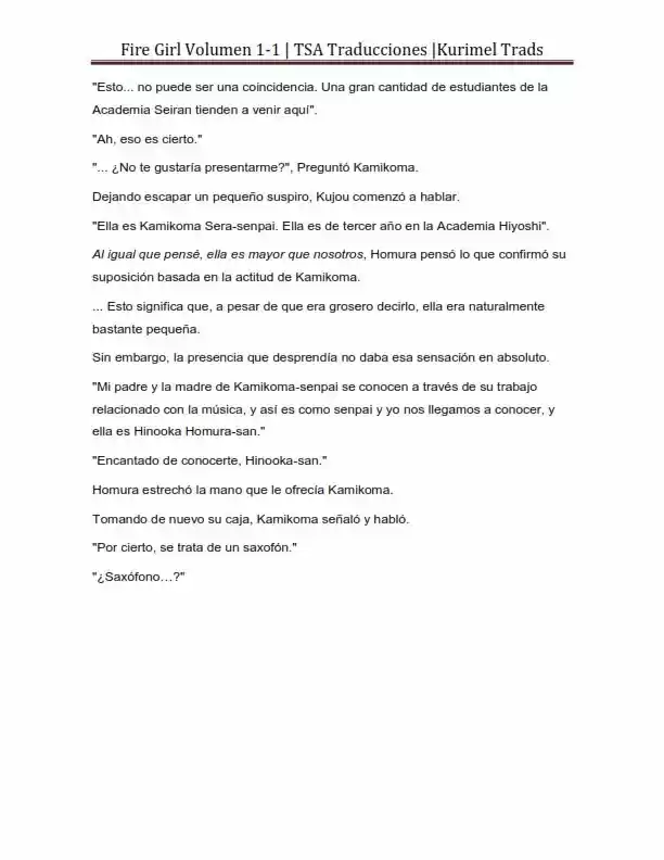 Fire Girl (Novela) - Capítulo 1 - Página 106 - LectorTMOo