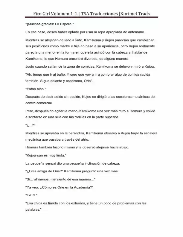 Fire Girl (Novela) - Capítulo 1 - Página 109 - LectorTMOo