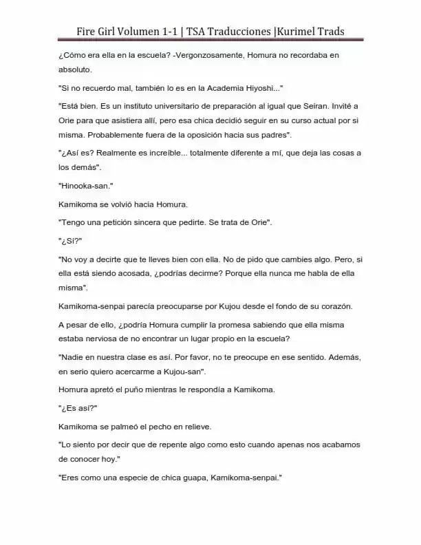 Fire Girl (Novela) - Capítulo 1 - Página 110 - LectorTMOo