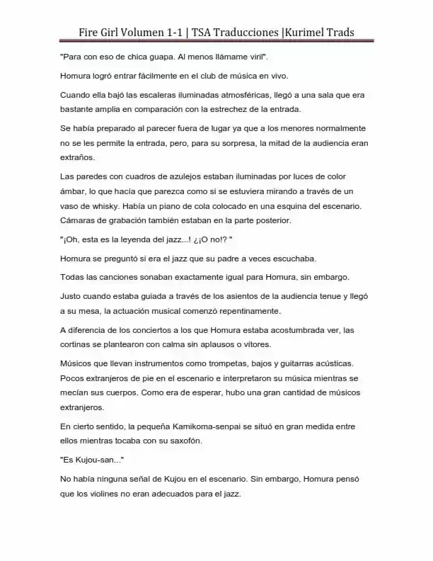 Fire Girl (Novela) - Capítulo 1 - Página 111 - LectorTMOo