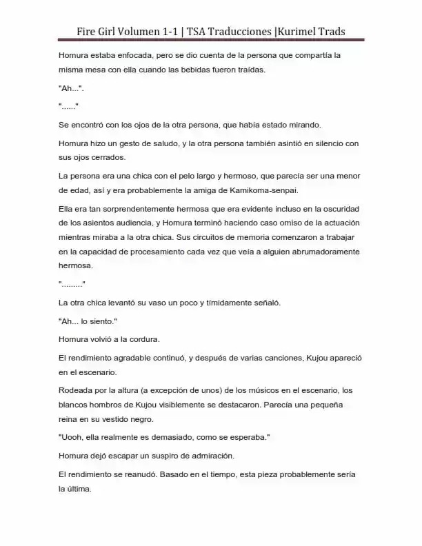 Fire Girl (Novela) - Capítulo 1 - Página 112 - LectorTMOo