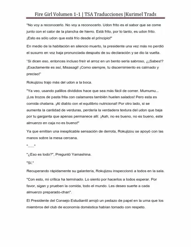 Fire Girl (Novela) - Capítulo 1 - Página 144 - LectorTMOo