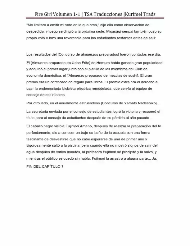 Fire Girl (Novela) - Capítulo 1 - Página 145 - LectorTMOo