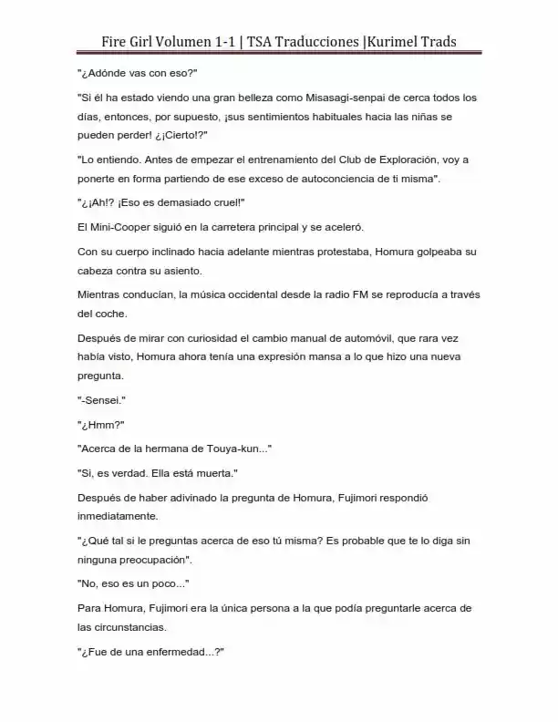 Fire Girl (Novela) - Capítulo 1 - Página 149 - LectorTMOo