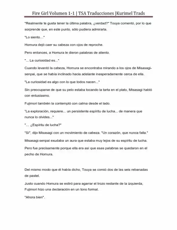 Fire Girl (Novela) - Capítulo 1 - Página 165 - LectorTMOo