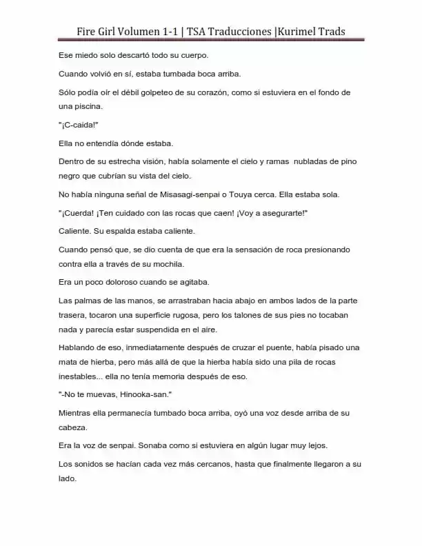 Fire Girl (Novela) - Capítulo 1 - Página 207 - LectorTMOo