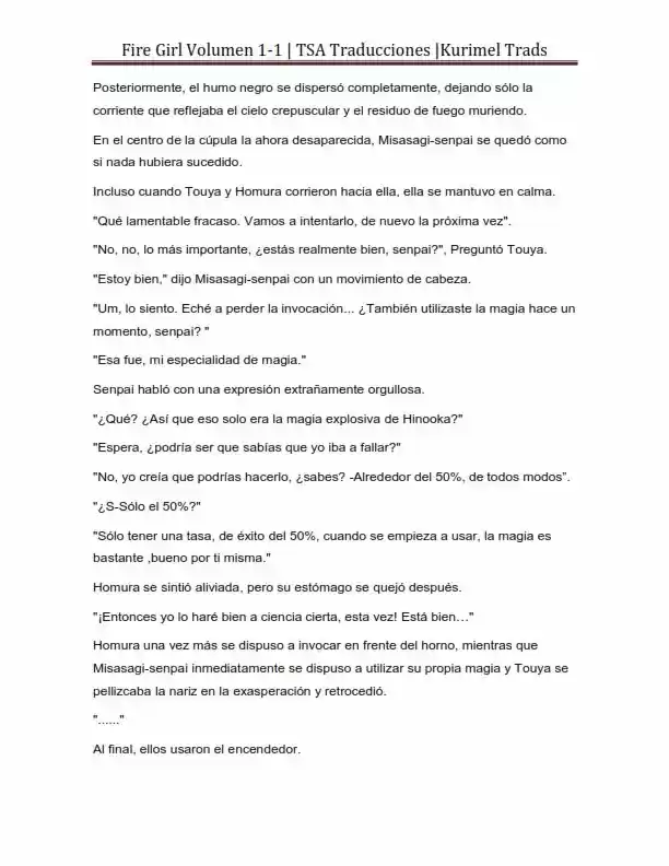 Fire Girl (Novela) - Capítulo 1 - Página 217 - LectorTMOo