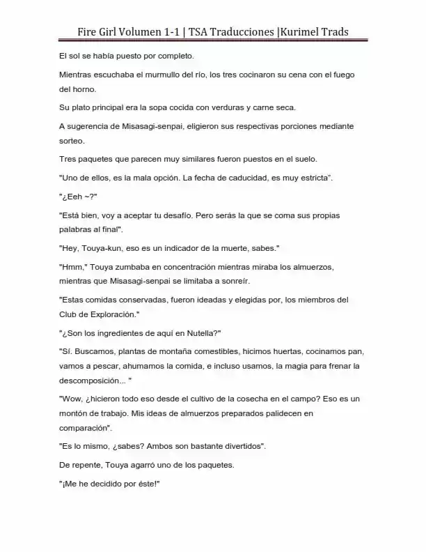Fire Girl (Novela) - Capítulo 1 - Página 218 - LectorTMOo