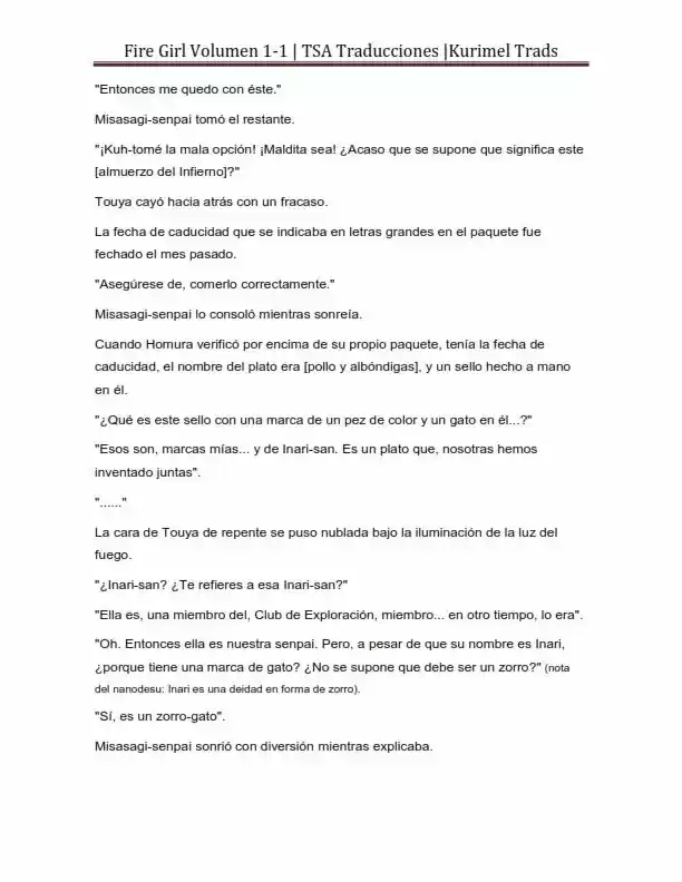 Fire Girl (Novela) - Capítulo 1 - Página 219 - LectorTMOo