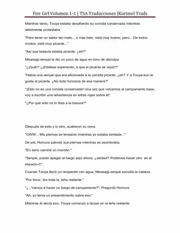 Fire Girl (Novela) - Capítulo 1 - Página 220 - LectorTMOo