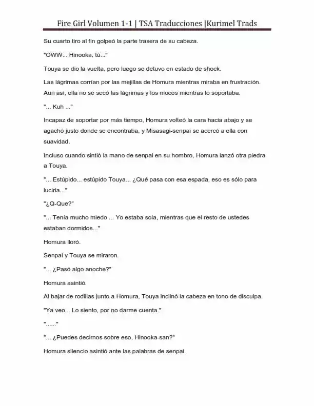Fire Girl (Novela) - Capítulo 1 - Página 249 - LectorTMOo