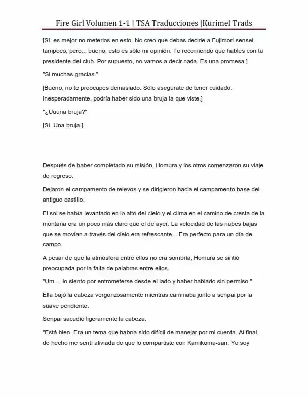 Fire Girl (Novela) - Capítulo 1 - Página 264 - LectorTMOo