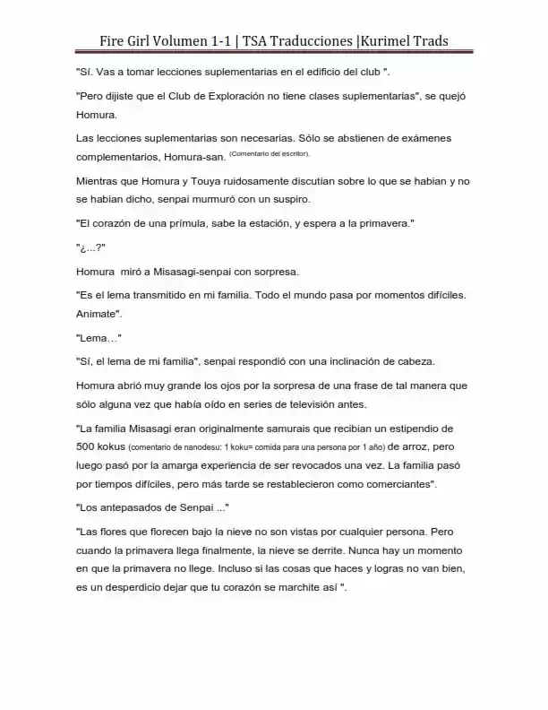 Fire Girl (Novela) - Capítulo 1 - Página 269 - LectorTMOo