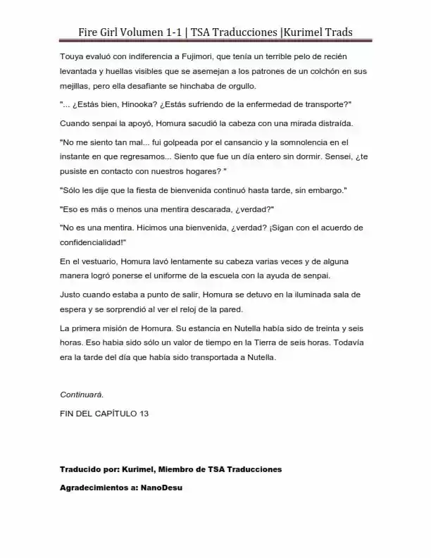 Fire Girl (Novela) - Capítulo 1 - Página 271 - LectorTMOo