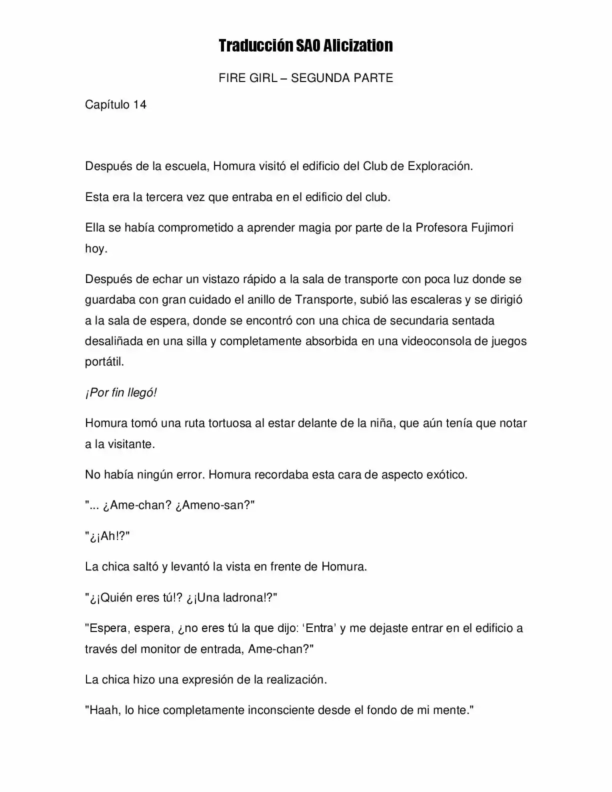 Fire Girl (Novela) - Capítulo 2 - Página 11 - LectorTMOo