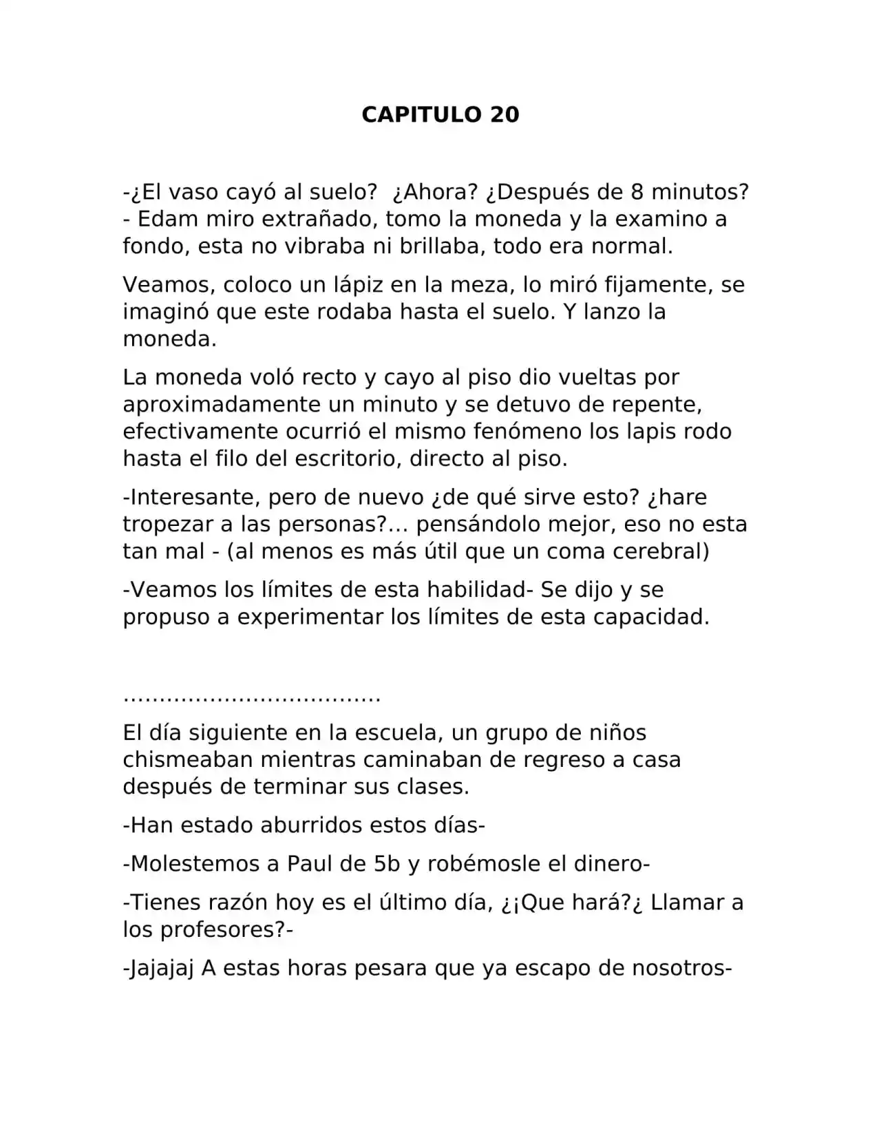 Fragmento De Dios (Novela) - Capítulo 20 - Página 1 - LectorTMOo