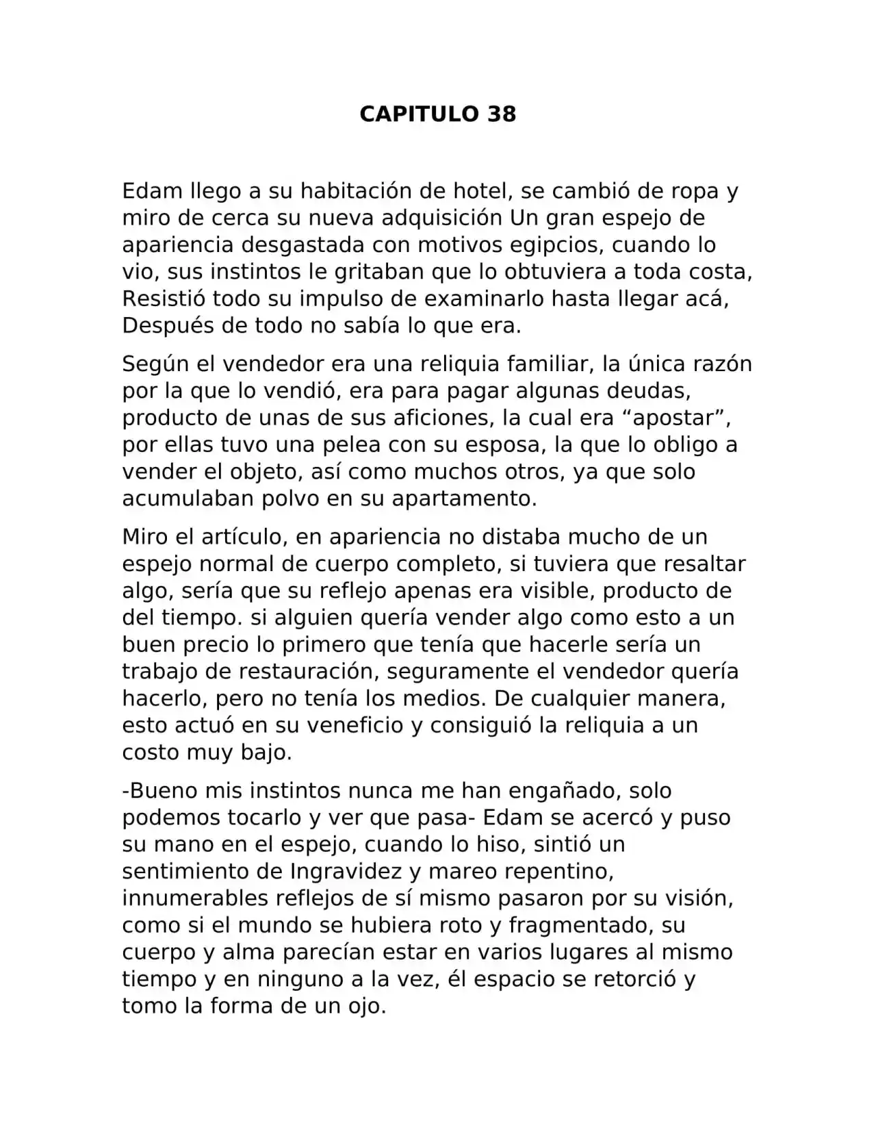 Fragmento De Dios (Novela) - Capítulo 38 - Página 1 - LectorTMOo